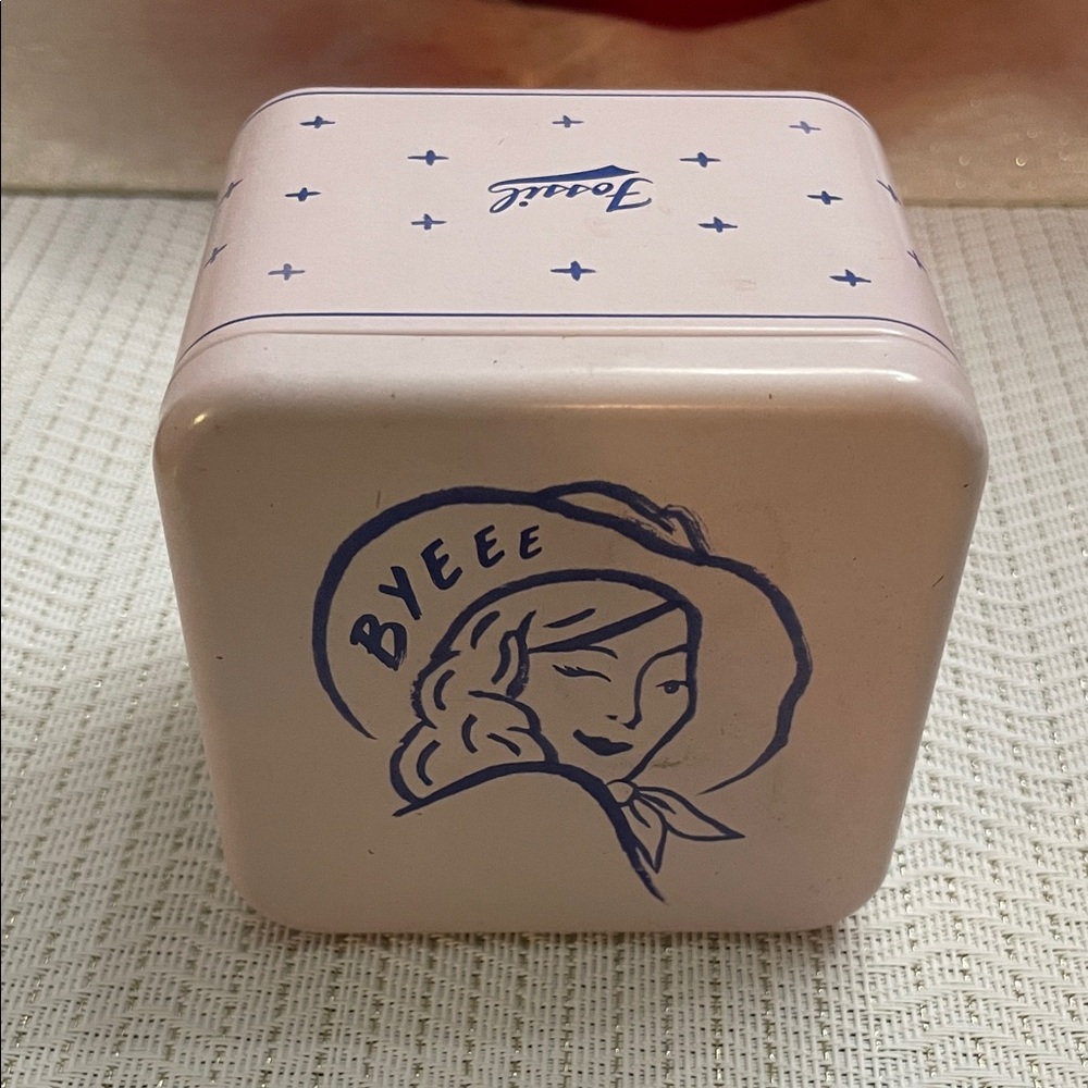 Fossil Pink and Blue Decorative Tin Watch Gift Storage Box